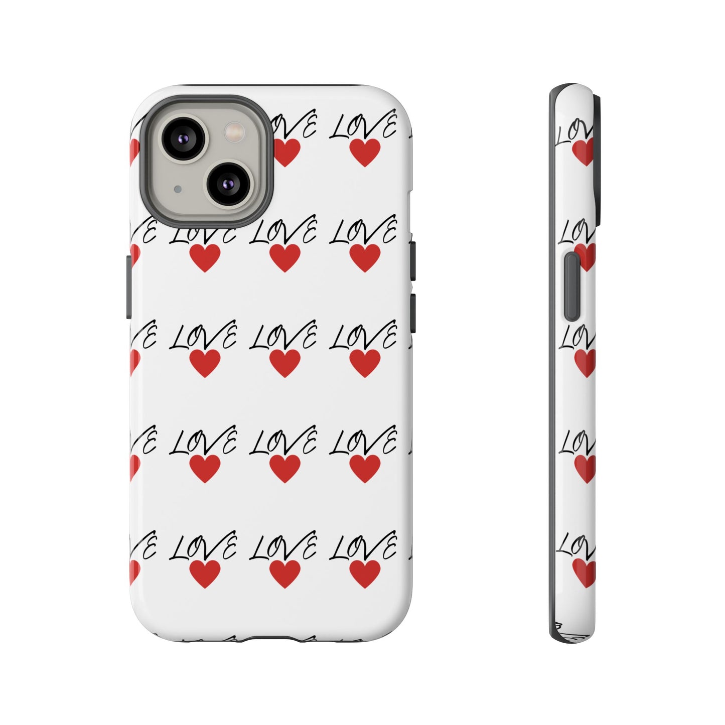 1. Love Hearts Phone Case - Tough & Stylish