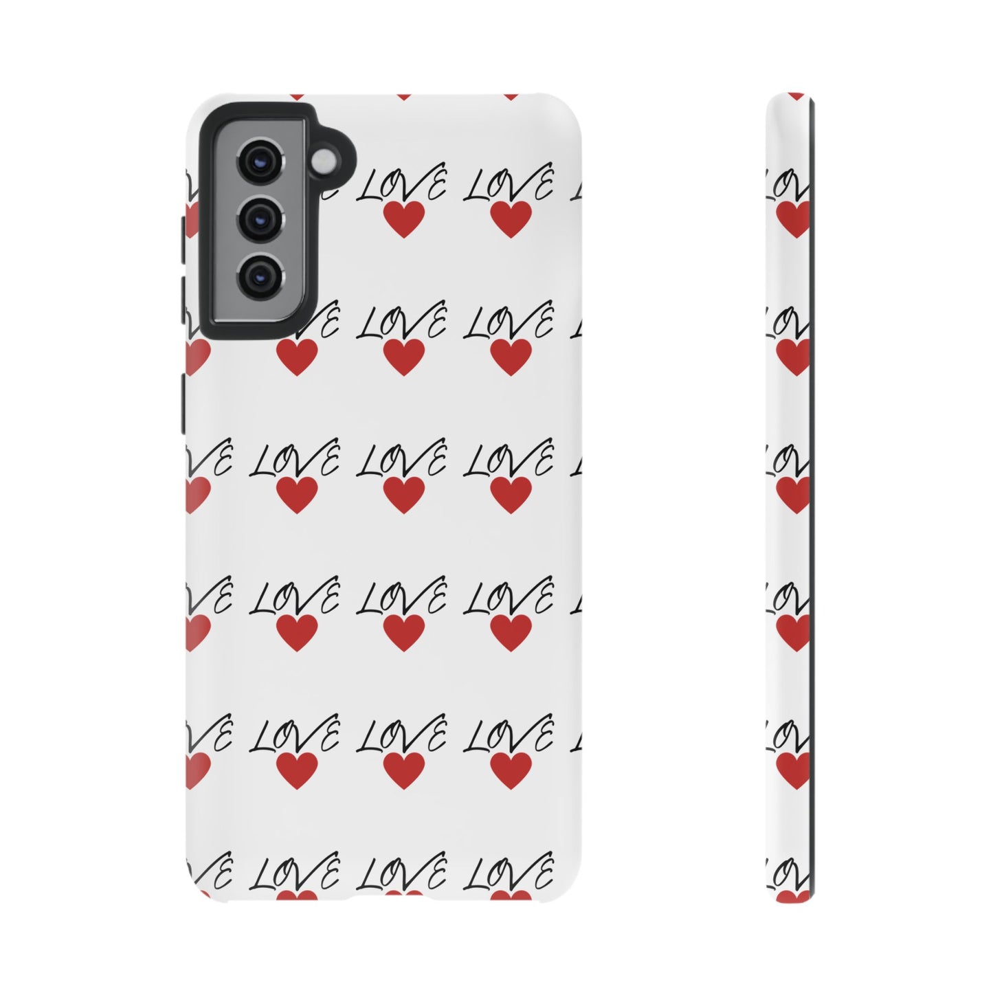 1. Love Hearts Phone Case - Tough & Stylish