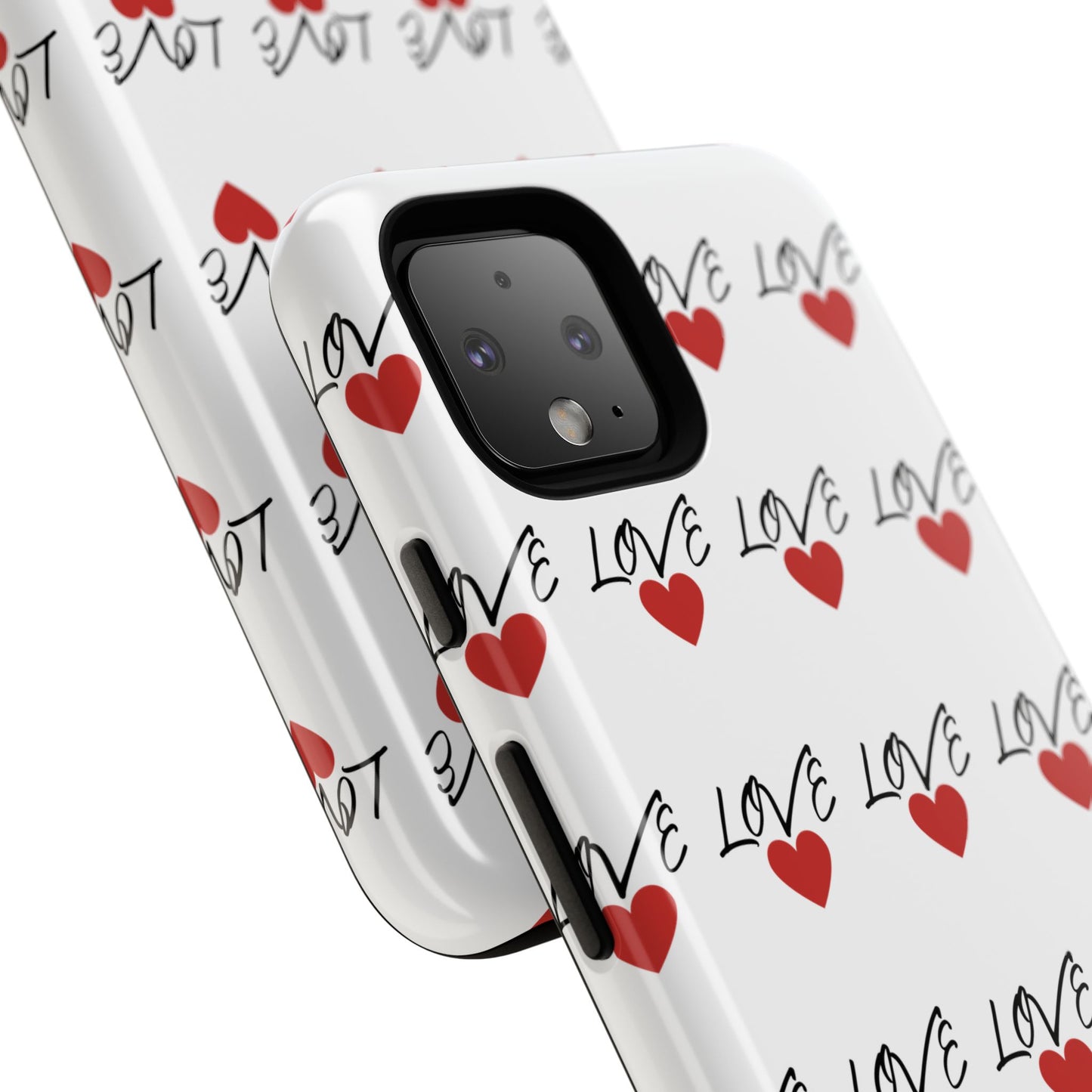 1. Love Hearts Phone Case - Tough & Stylish