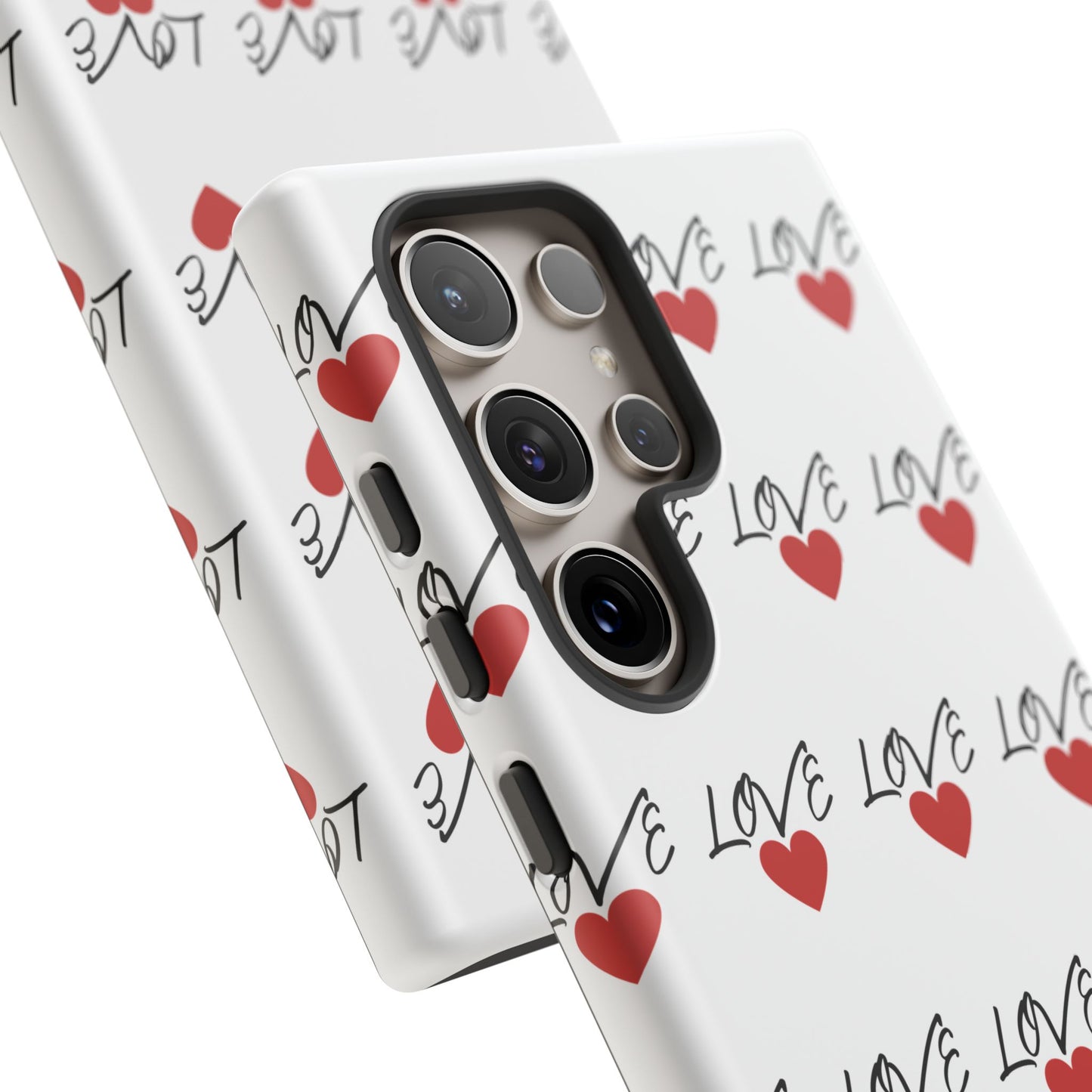 1. Love Hearts Phone Case - Tough & Stylish