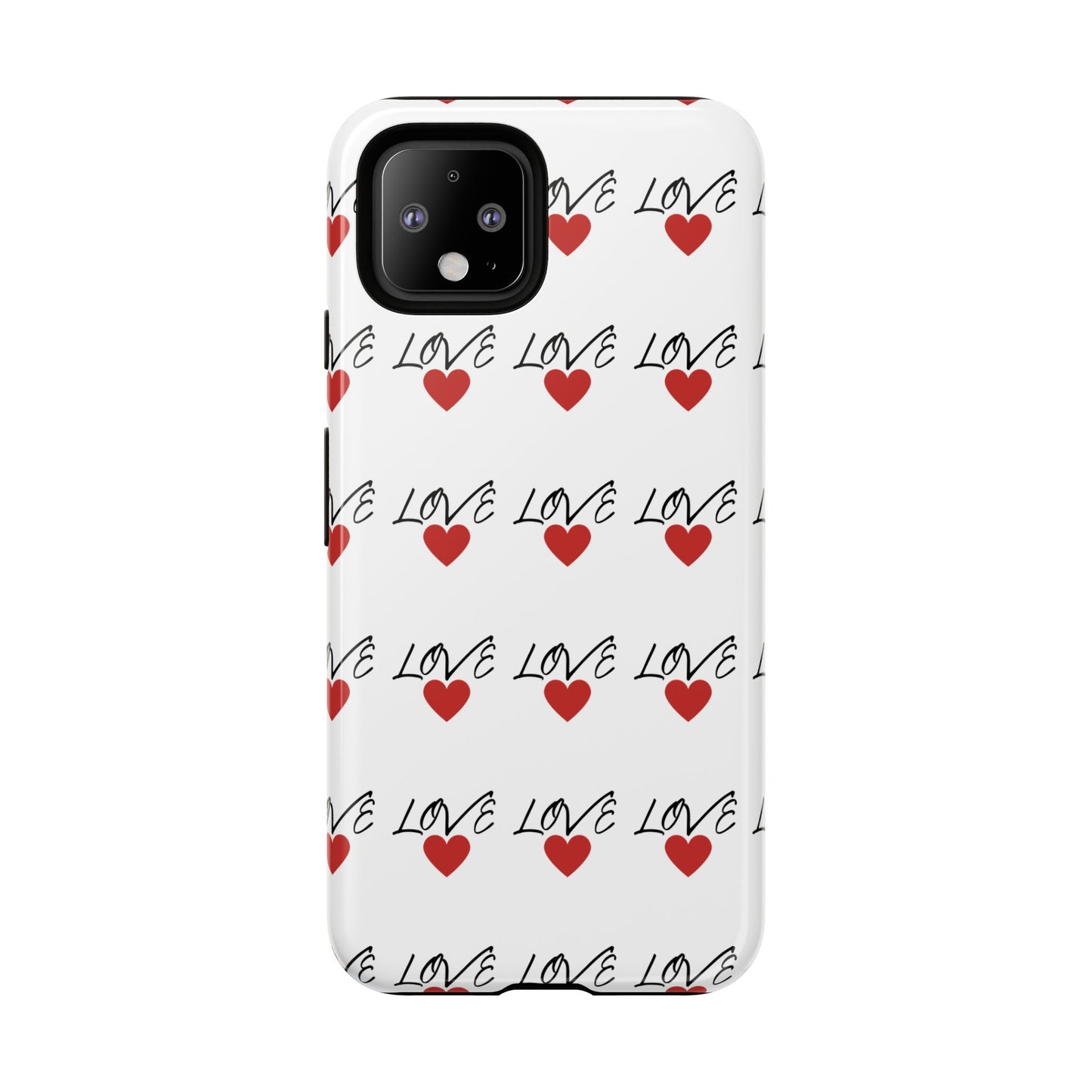 1. Love Hearts Phone Case - Tough & Stylish