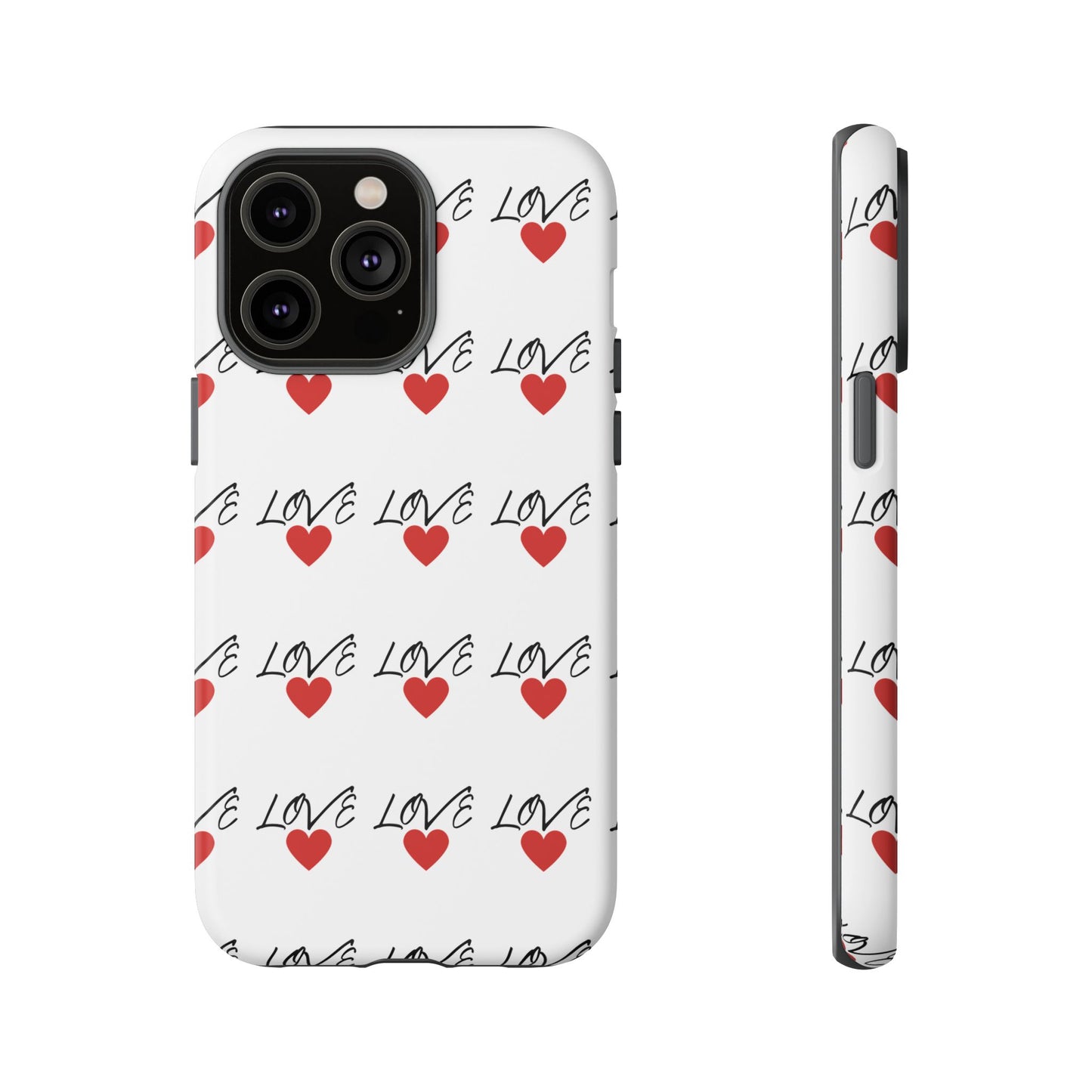 1. Love Hearts Phone Case - Tough & Stylish