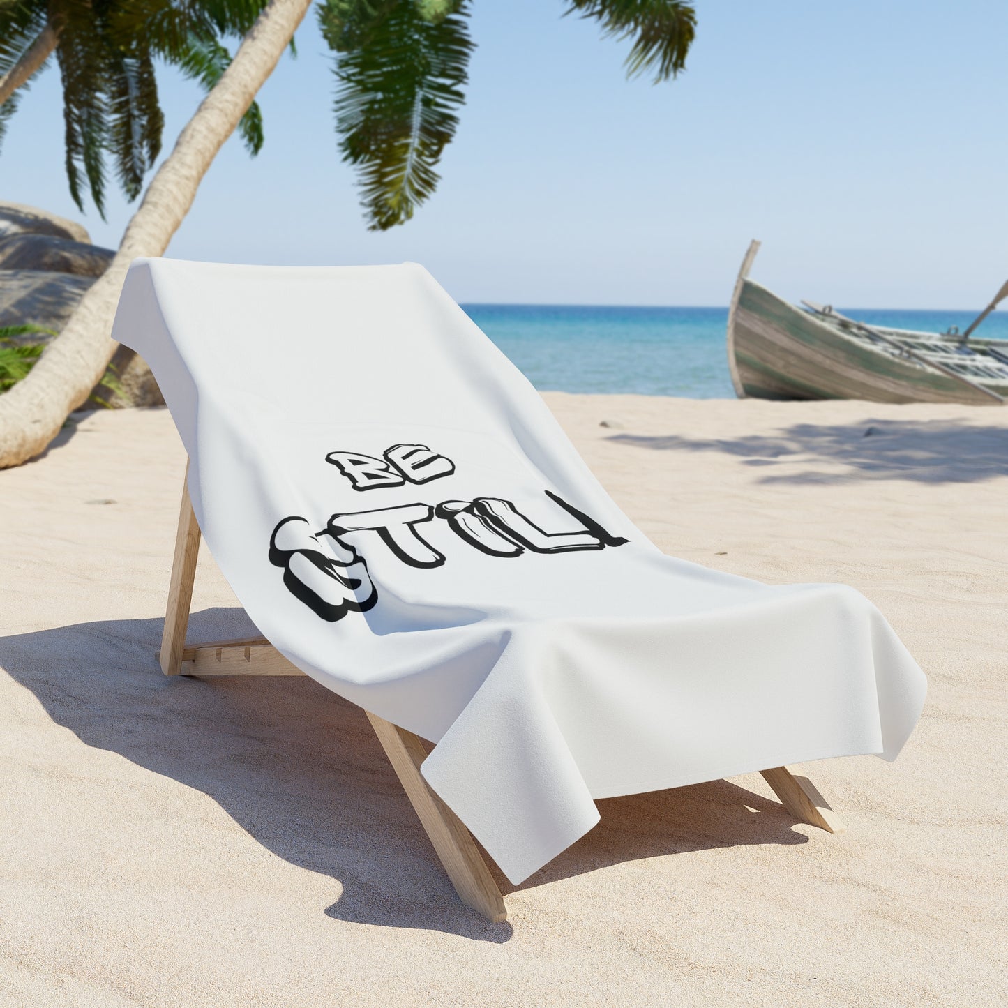 BE STILL Beach Towel