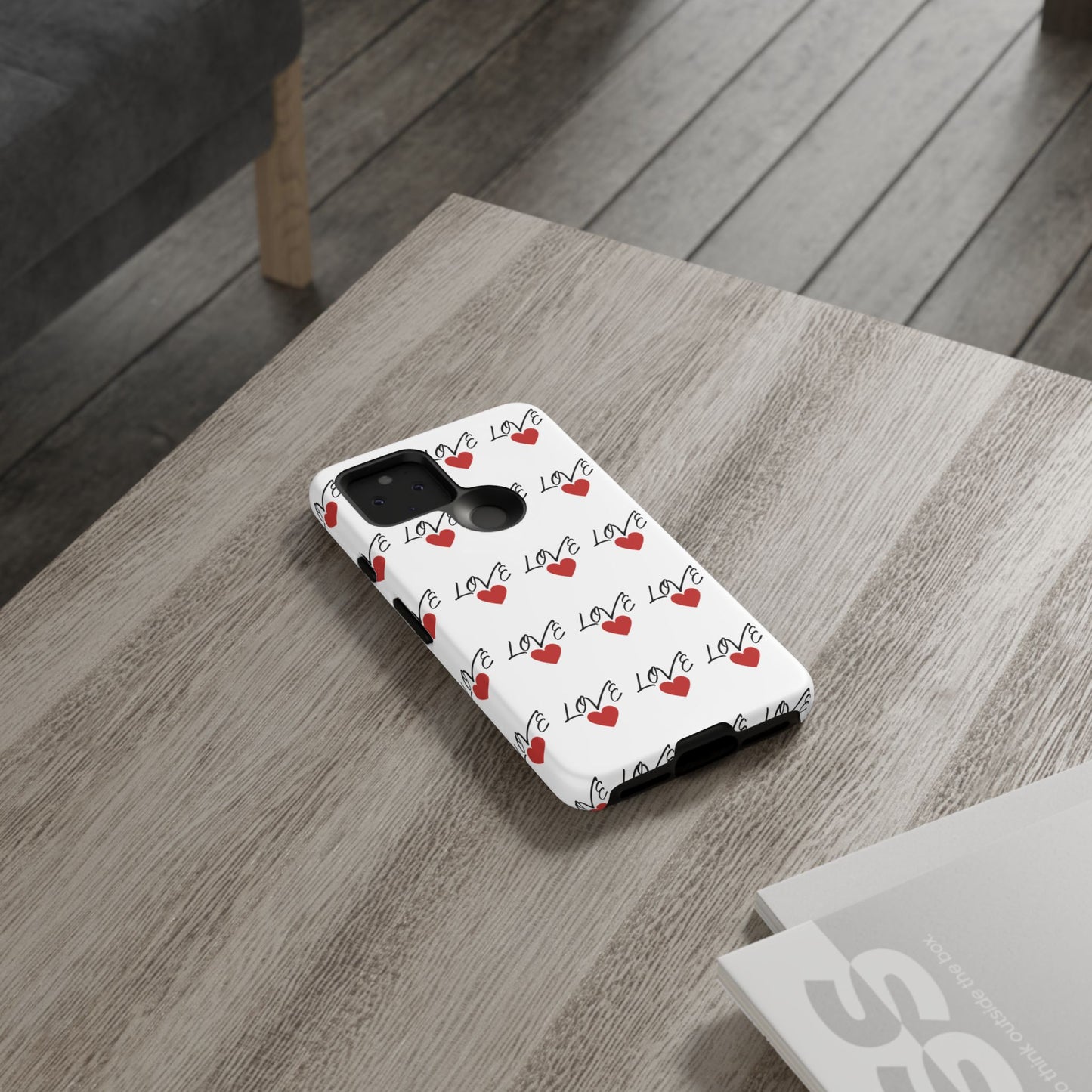 1. Love Hearts Phone Case - Tough & Stylish