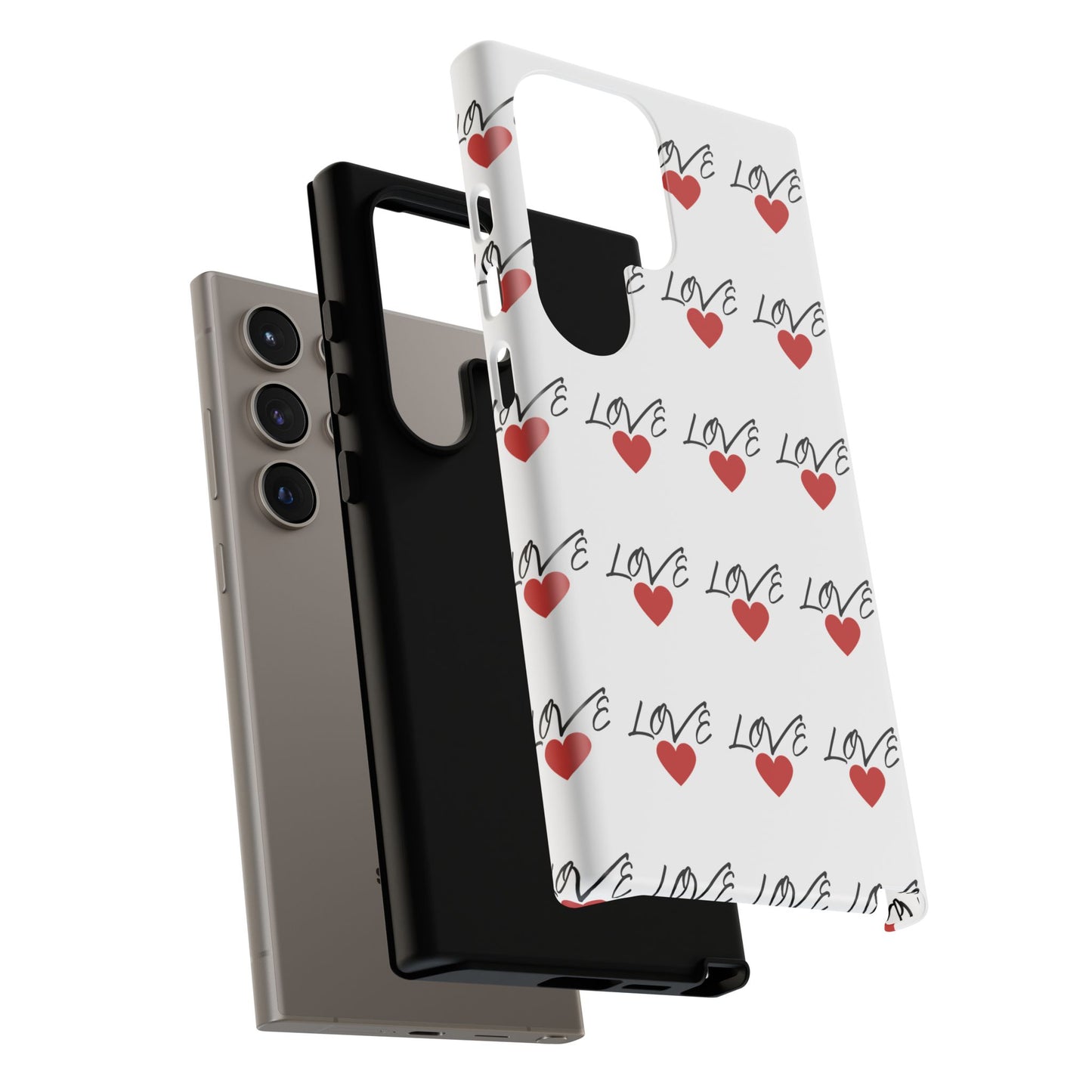 1. Love Hearts Phone Case - Tough & Stylish