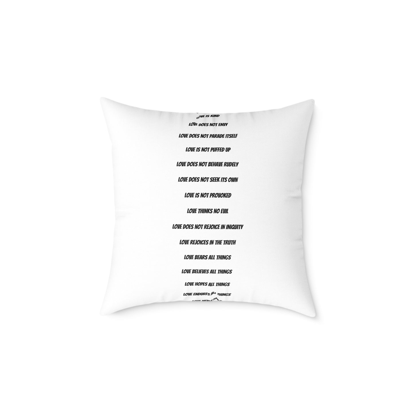 1. Love Square Poly Canvas Pillow - Cozy Home Decor Gift