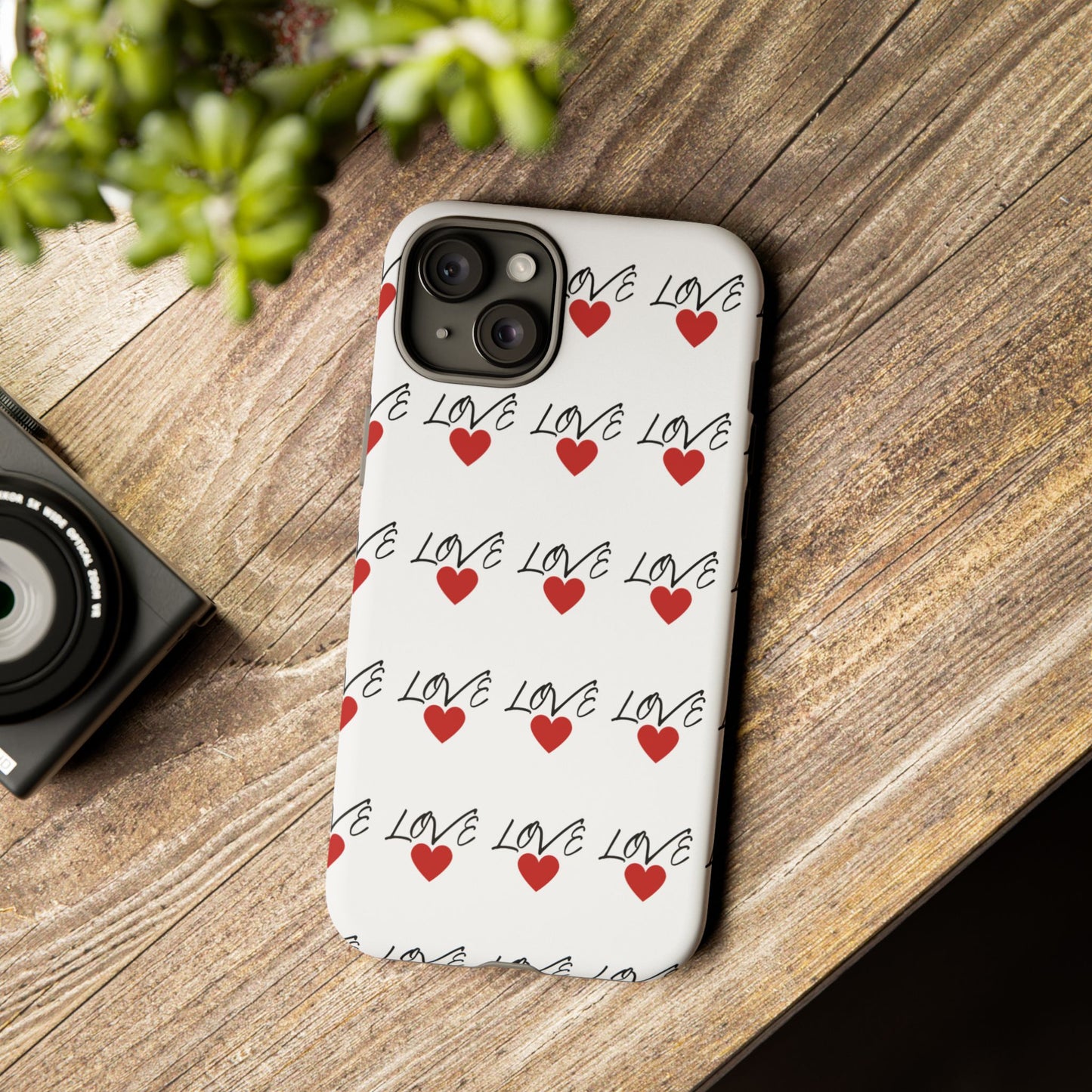 1. Love Hearts Phone Case - Tough & Stylish