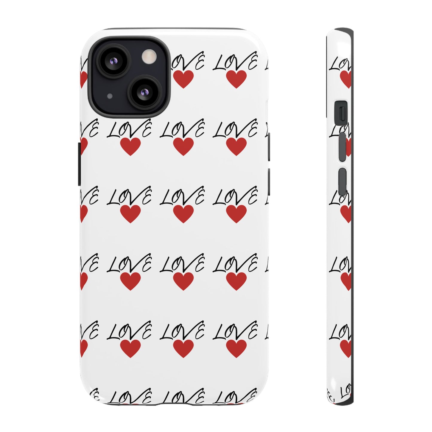 1. Love Hearts Phone Case - Tough & Stylish
