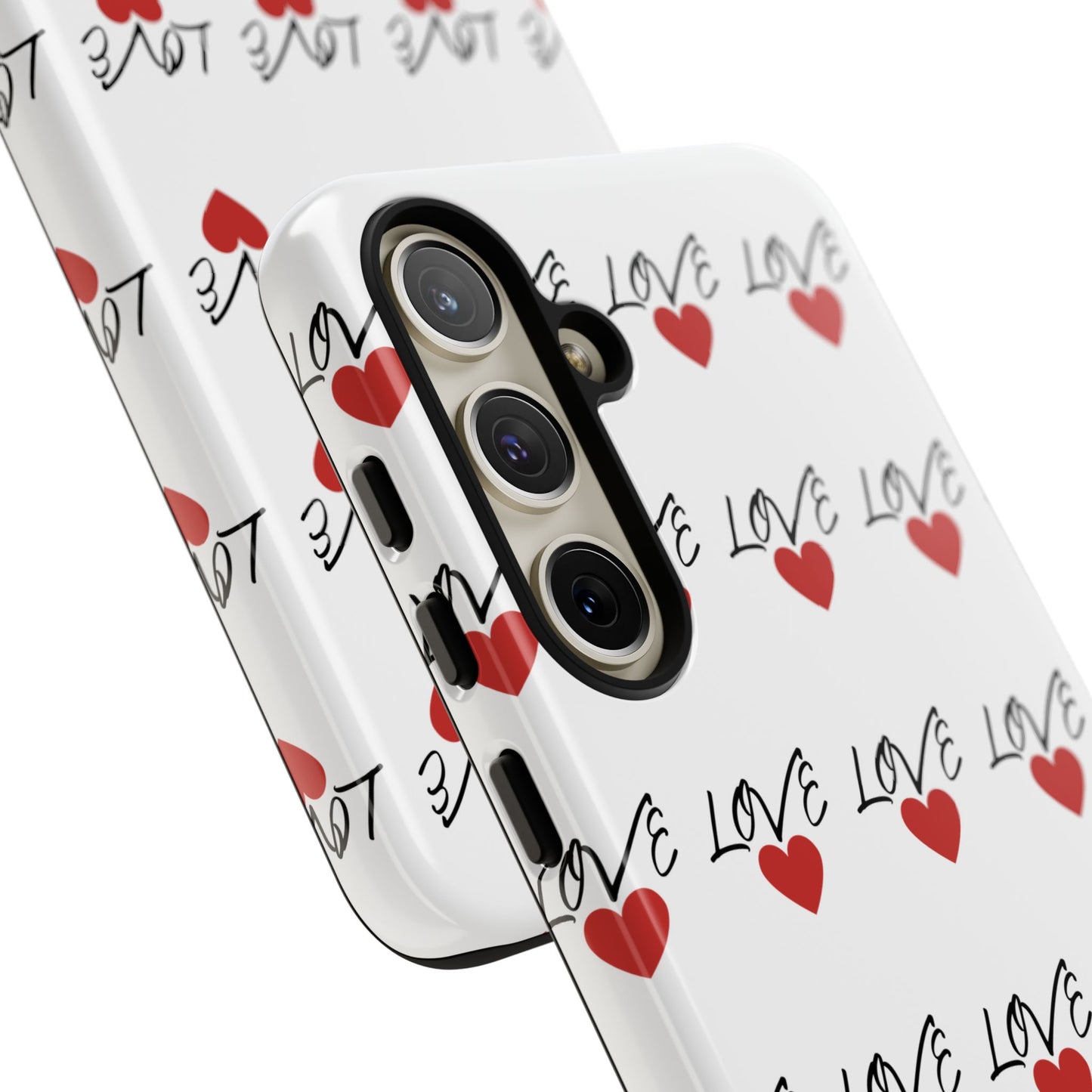 1. Love Hearts Phone Case - Tough & Stylish