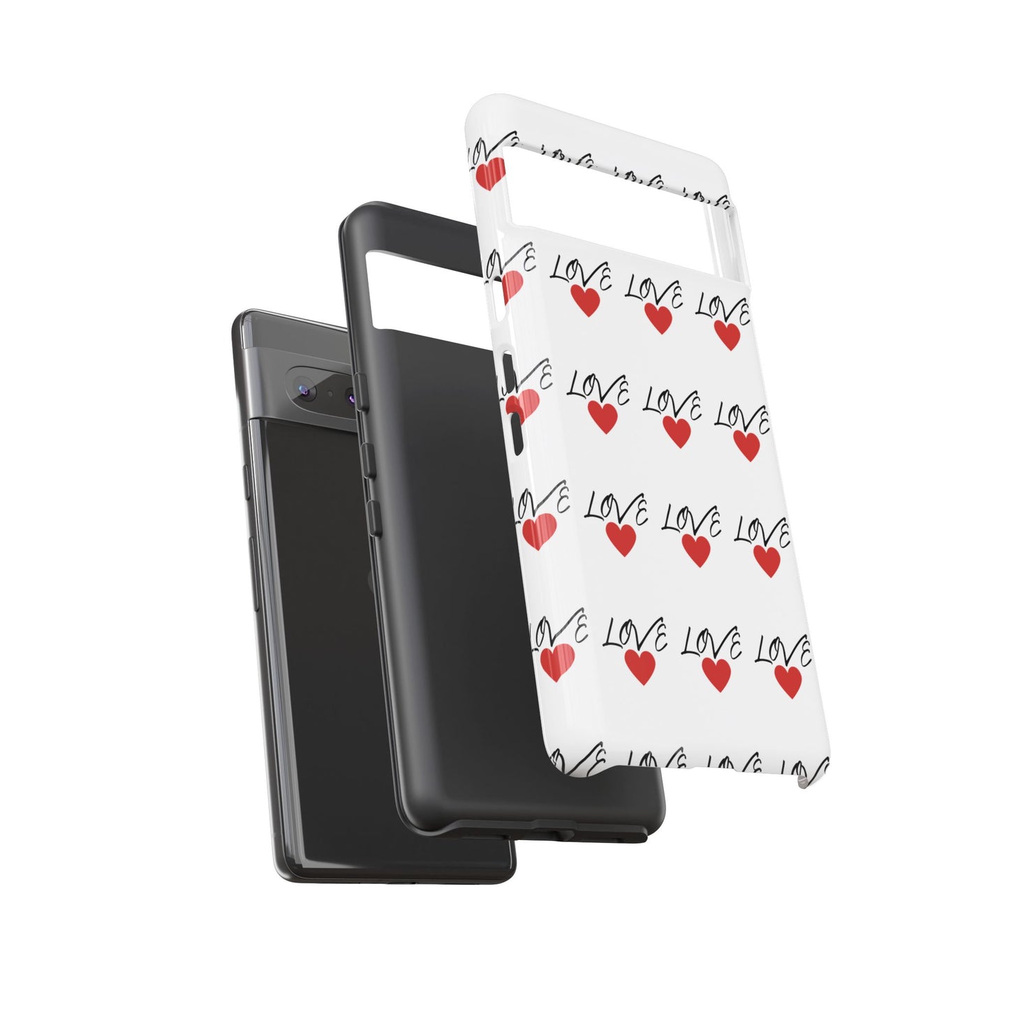 1. Love Hearts Phone Case - Tough & Stylish