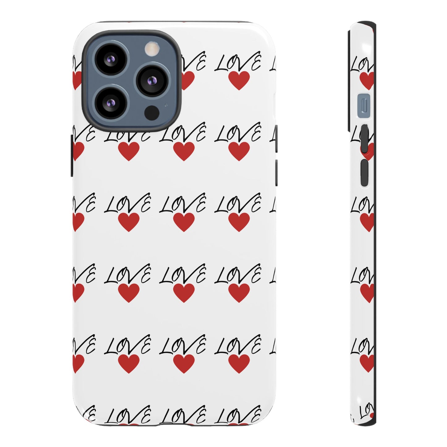 1. Love Hearts Phone Case - Tough & Stylish