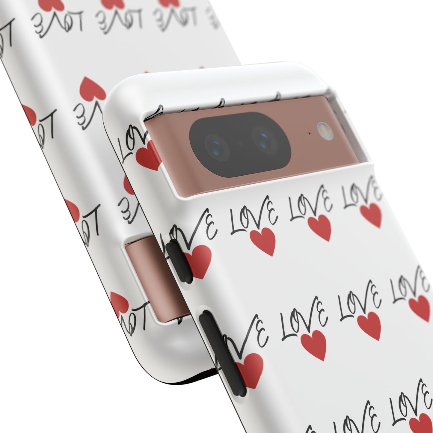 1. Love Hearts Phone Case - Tough & Stylish
