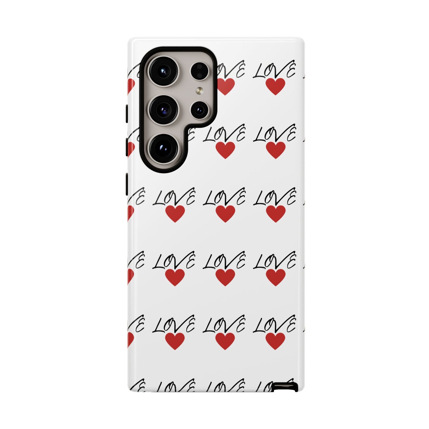 1. Love Hearts Phone Case - Tough & Stylish