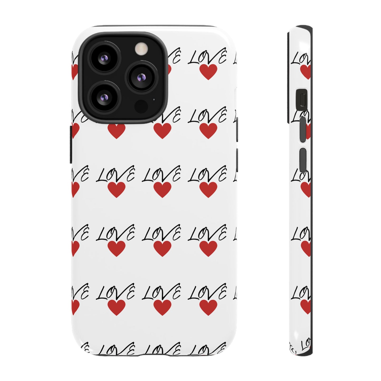 1. Love Hearts Phone Case - Tough & Stylish