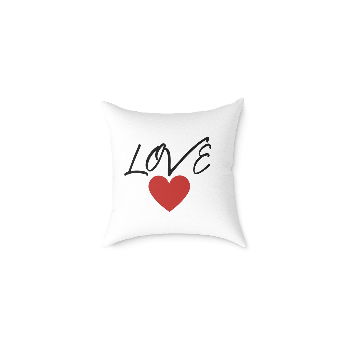 1. Love Square Poly Canvas Pillow - Cozy Home Decor Gift