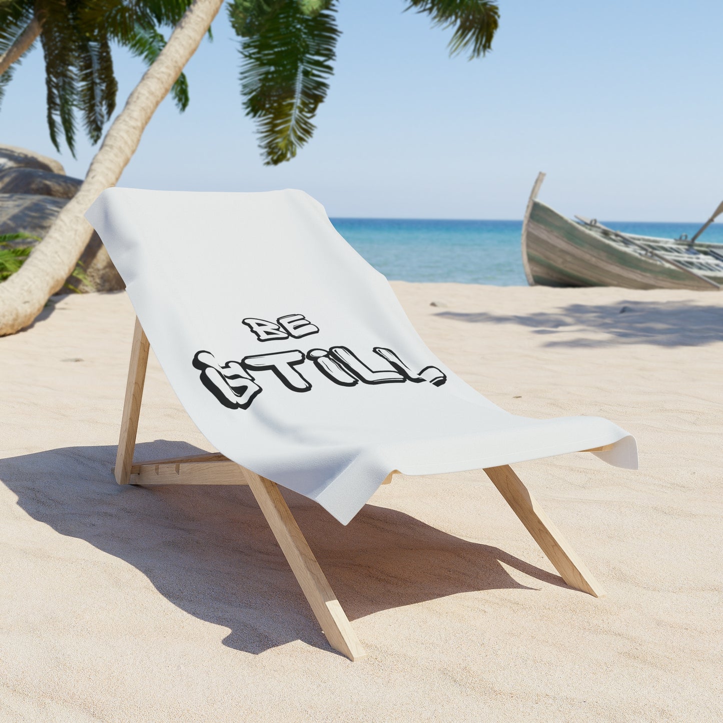 BE STILL Beach Towel