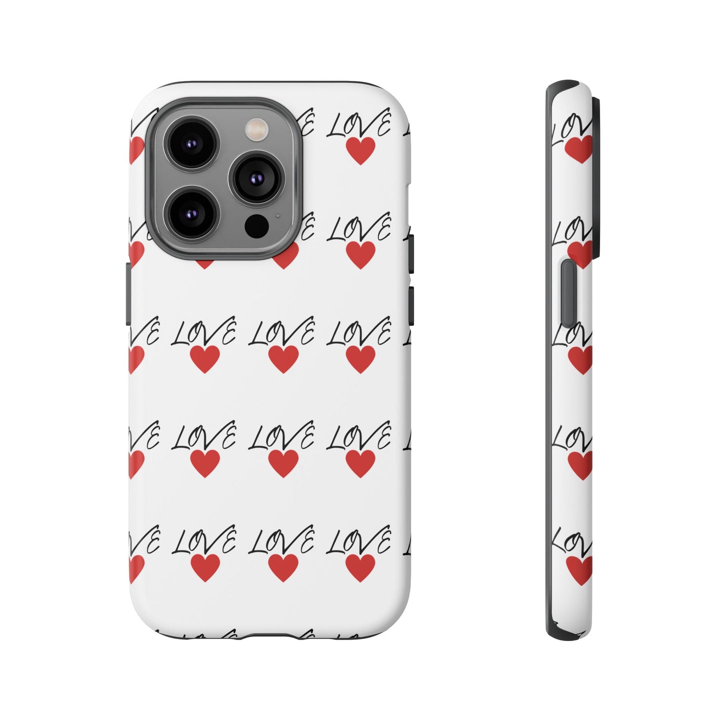 1. Love Hearts Phone Case - Tough & Stylish