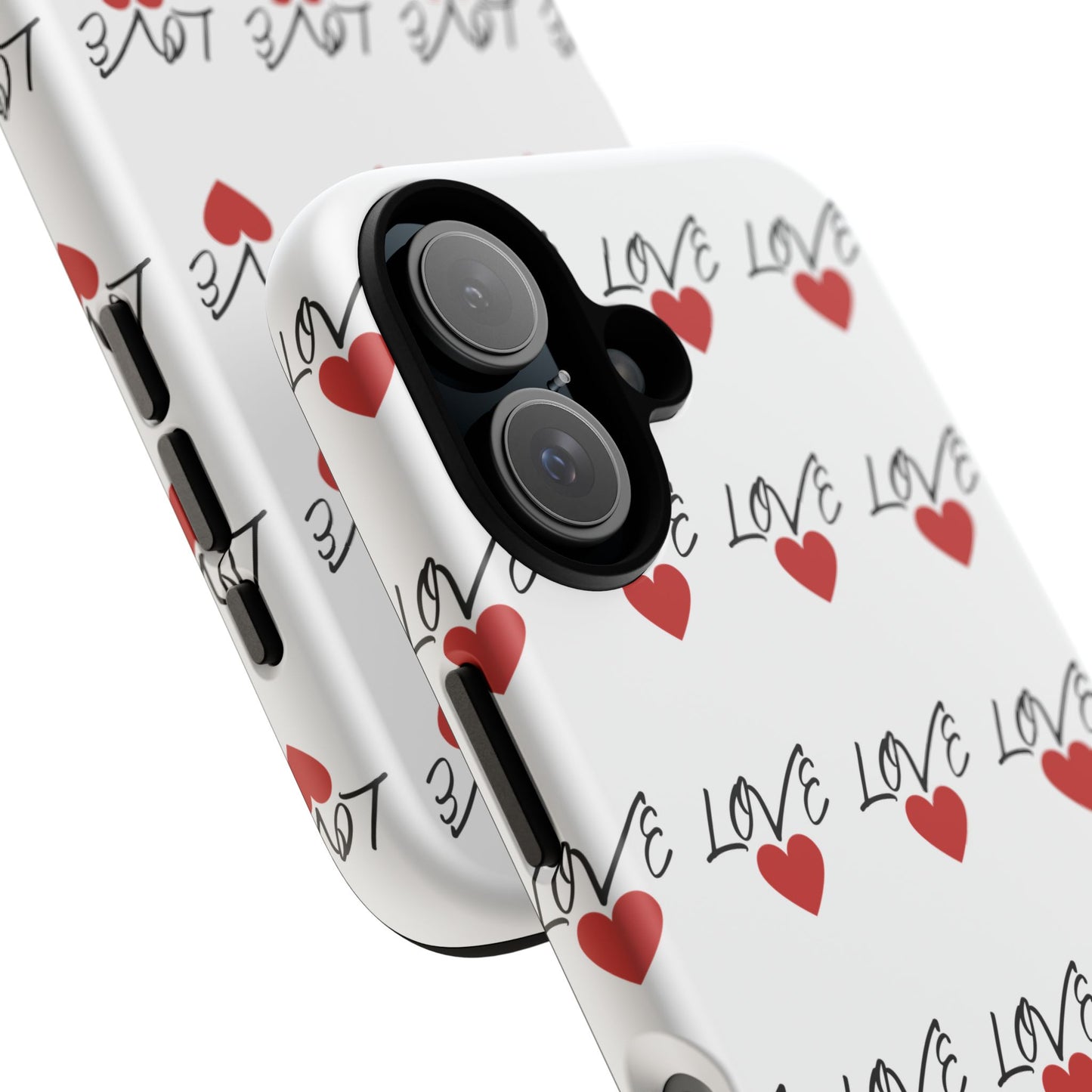 1. Love Hearts Phone Case - Tough & Stylish