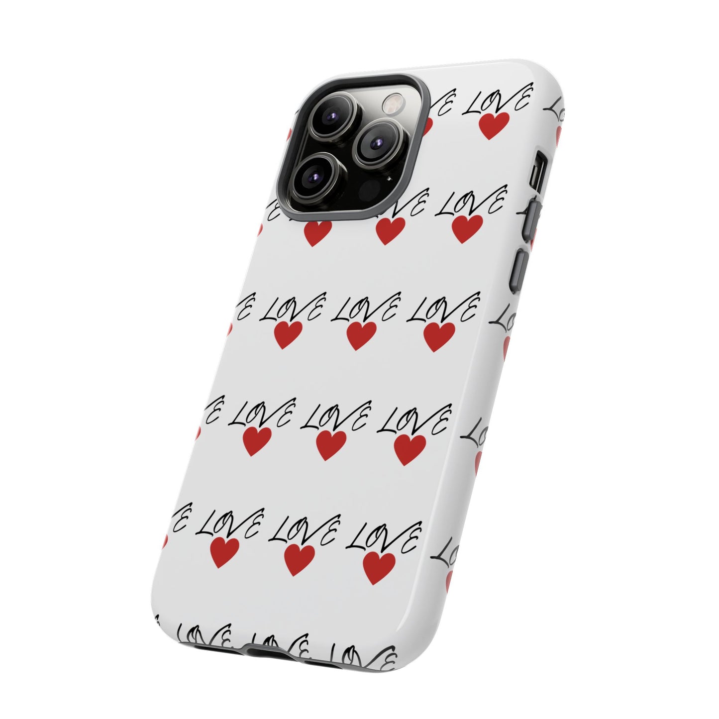 1. Love Hearts Phone Case - Tough & Stylish