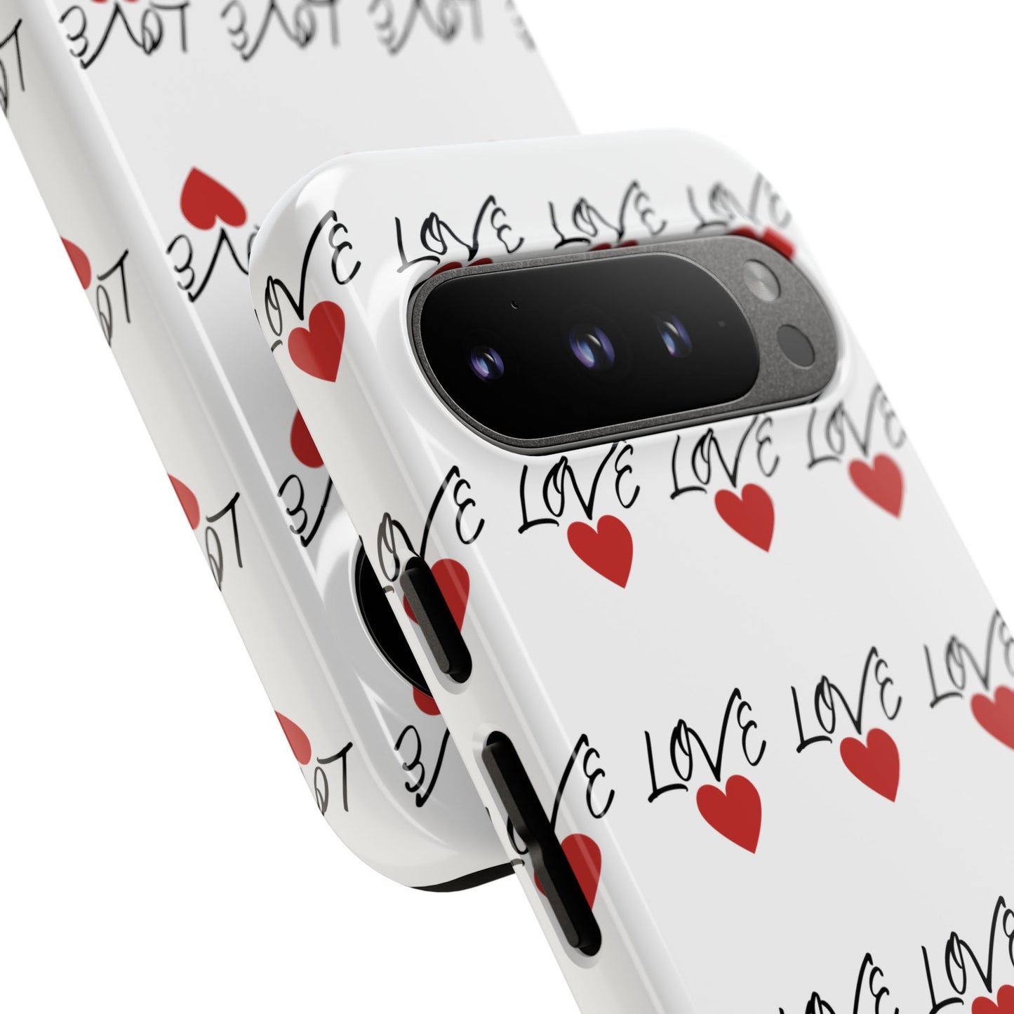 1. Love Hearts Phone Case - Tough & Stylish