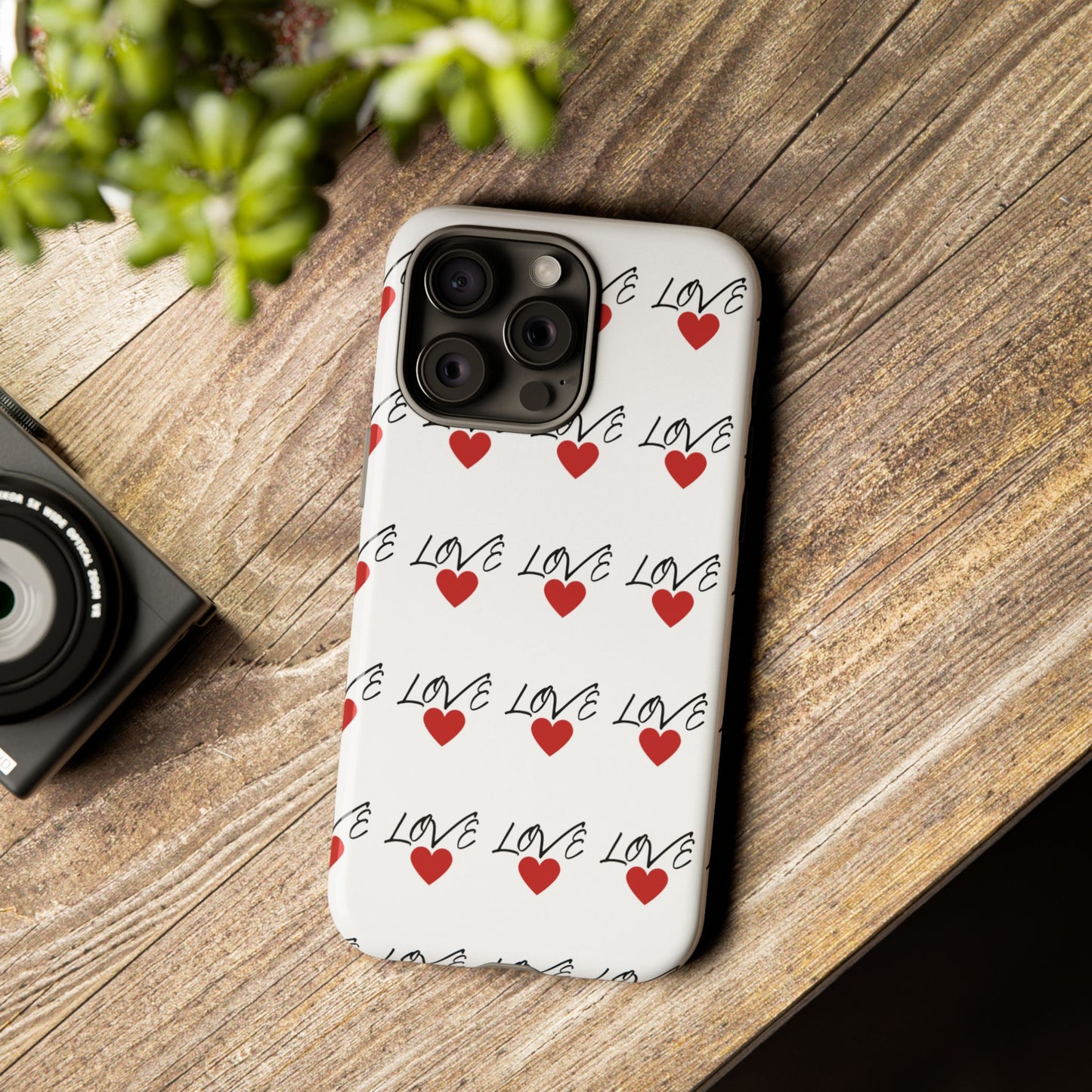 1. Love Hearts Phone Case - Tough & Stylish