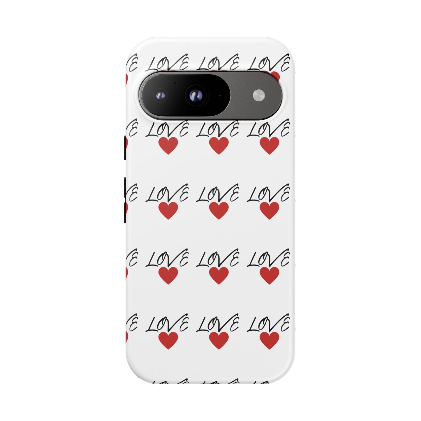 1. Love Hearts Phone Case - Tough & Stylish