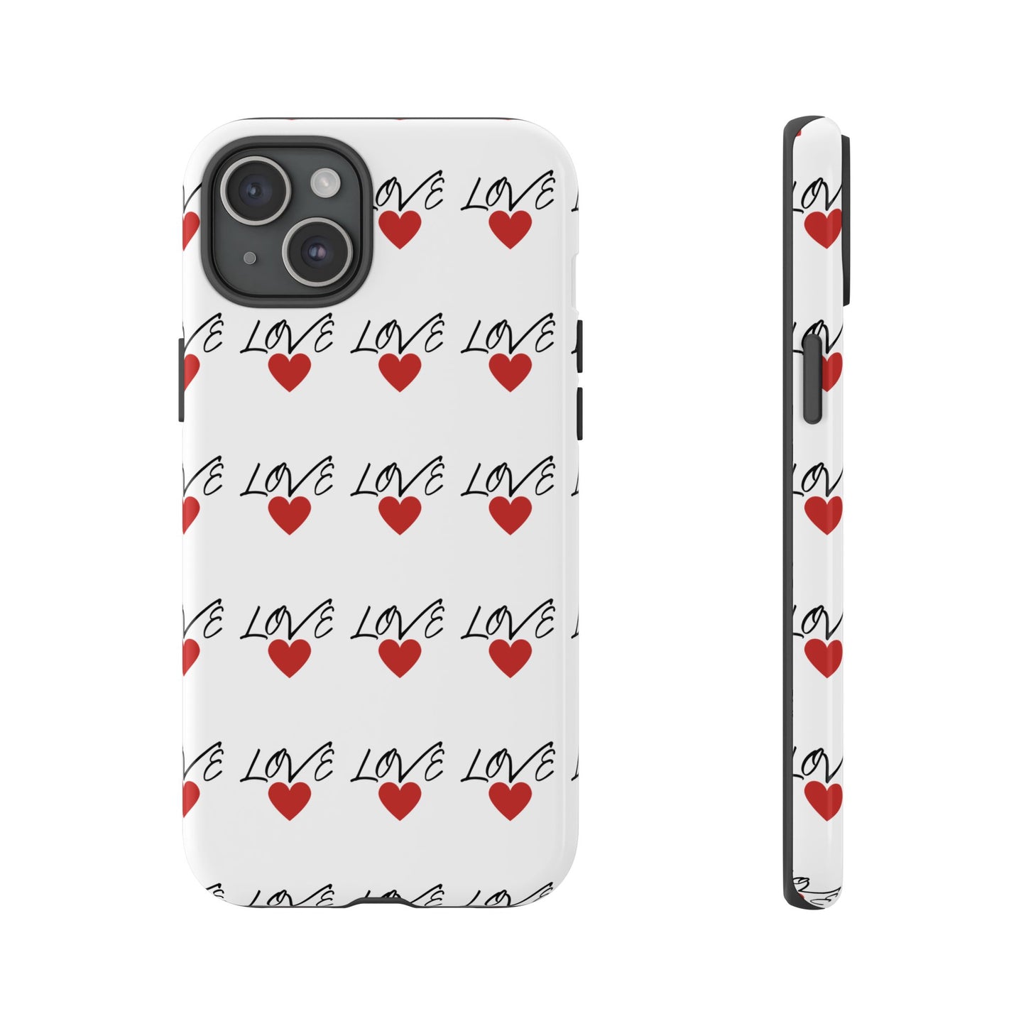 1. Love Hearts Phone Case - Tough & Stylish