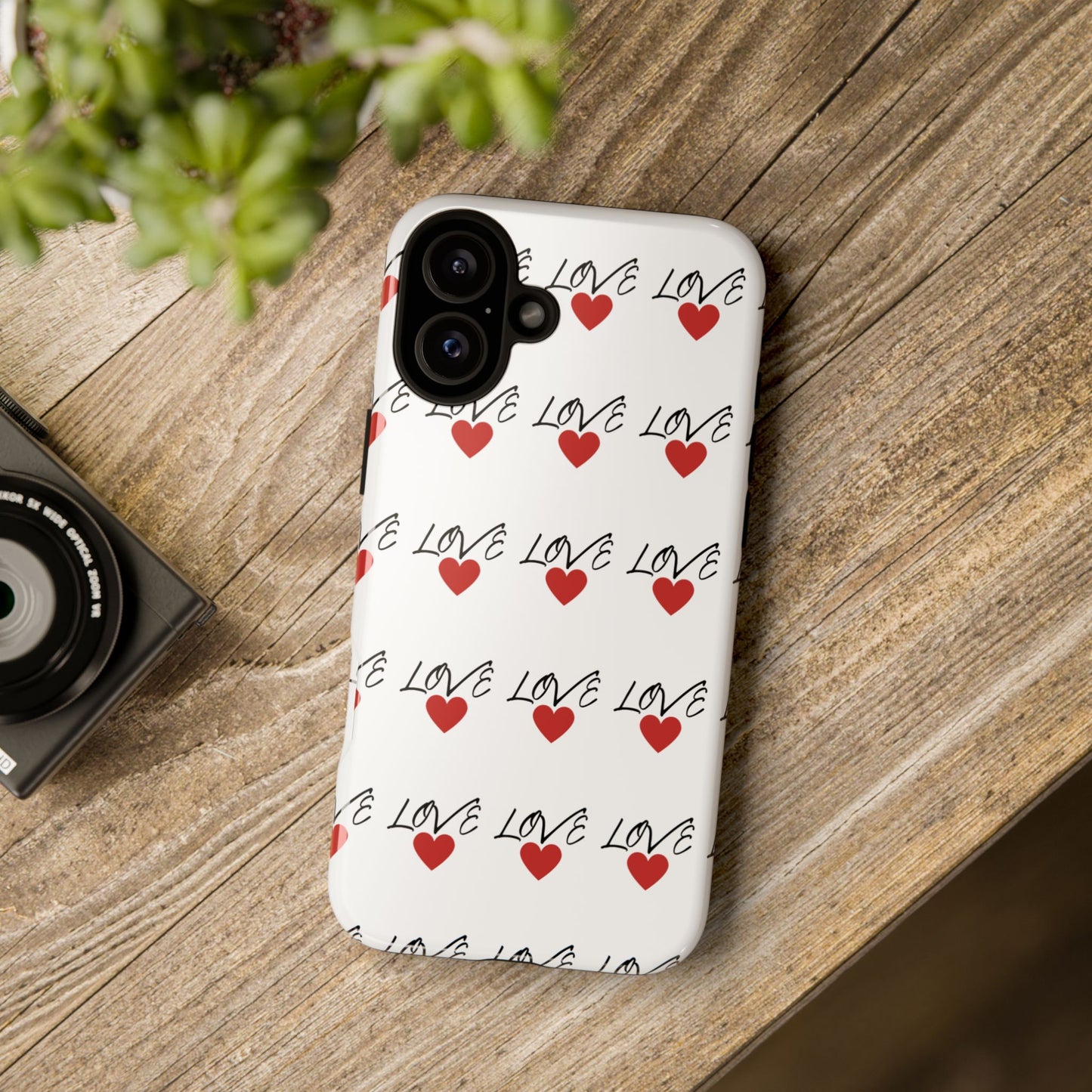 1. Love Hearts Phone Case - Tough & Stylish