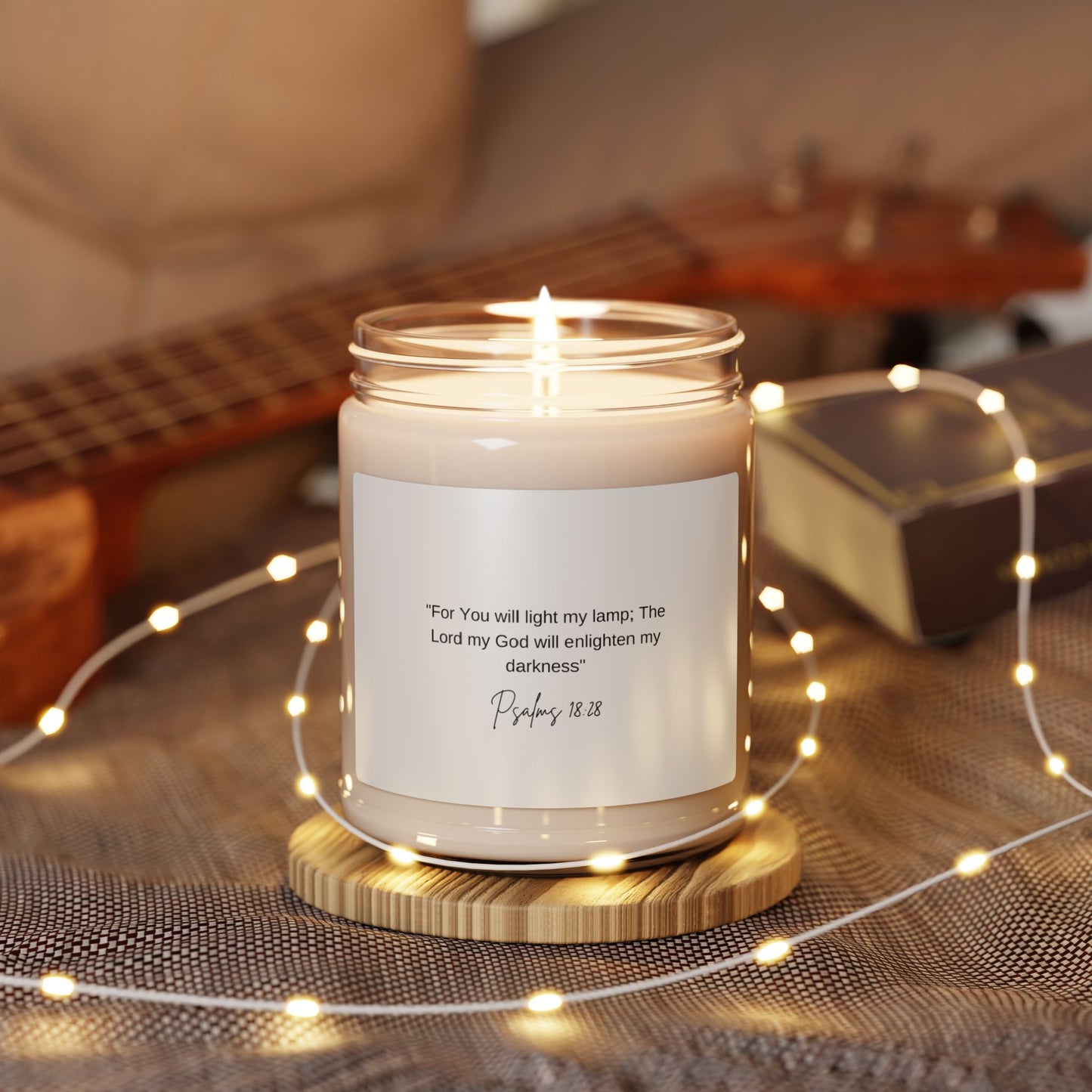 Psalms 18:28 Scented Soy Candle, 9oz