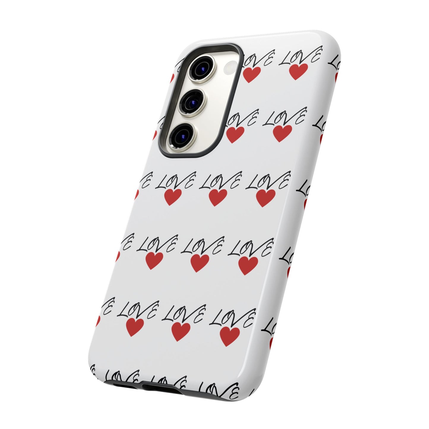 1. Love Hearts Phone Case - Tough & Stylish