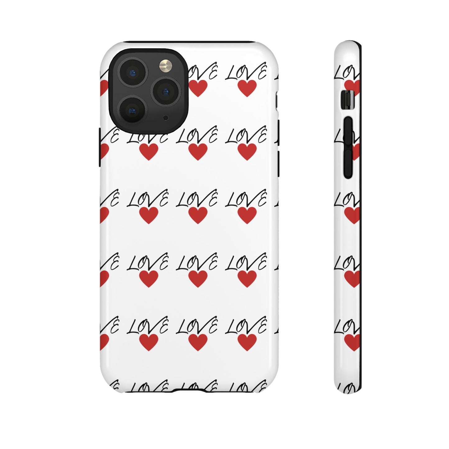 1. Love Hearts Phone Case - Tough & Stylish
