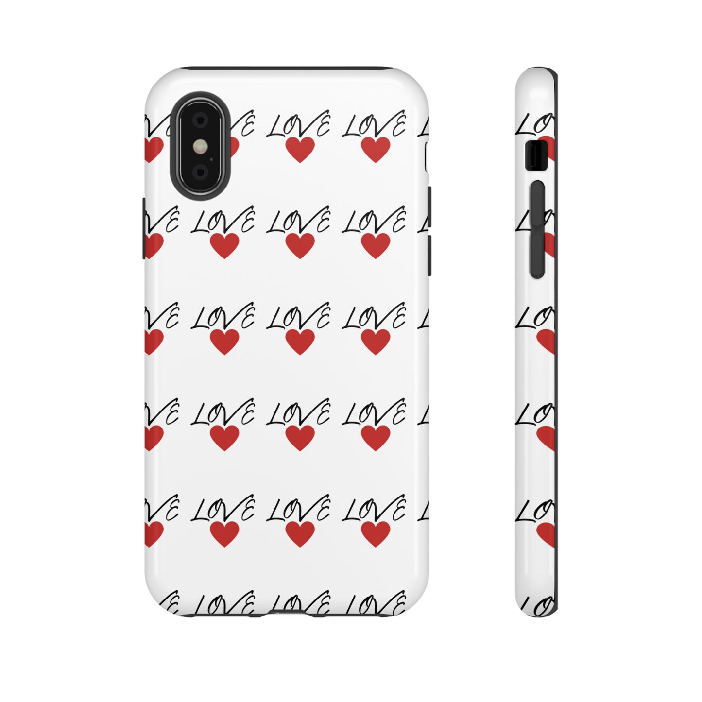 1. Love Hearts Phone Case - Tough & Stylish