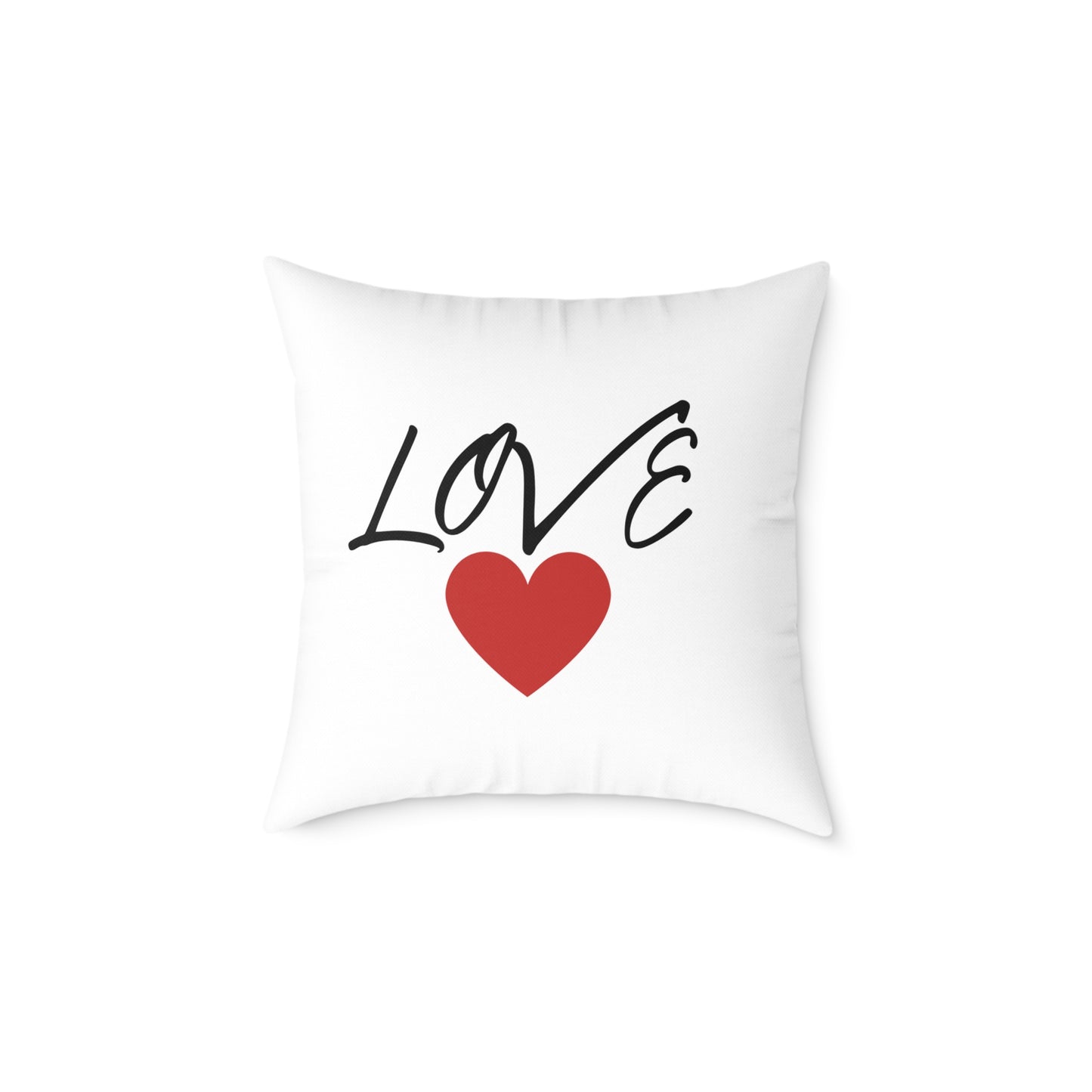 1. Love Square Poly Canvas Pillow - Cozy Home Decor Gift