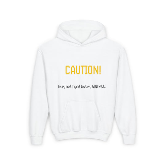 CAUTION Youth Heavy Blend Hoodie