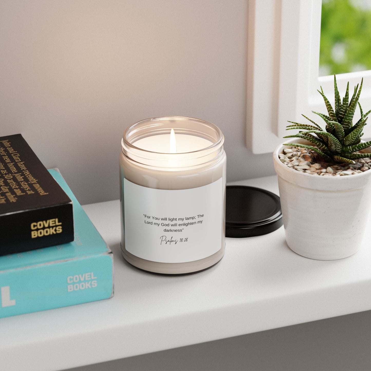 Psalms 18:28 Scented Soy Candle, 9oz