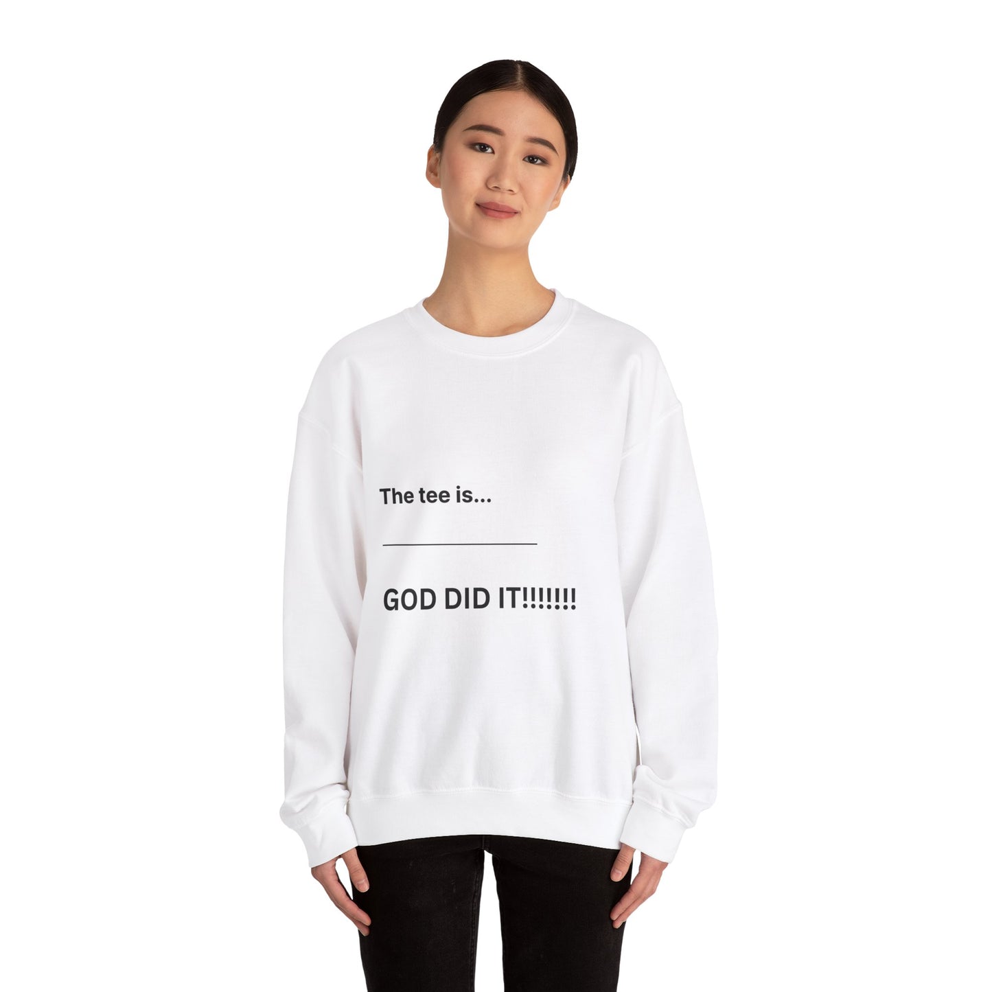 GOD DID IT! Unisex Heavy Blend™ Crewneck Sweatshirt